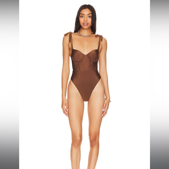 Brand new Tularosa Effie corset one piece Swimsuit - Picture 1 of 4